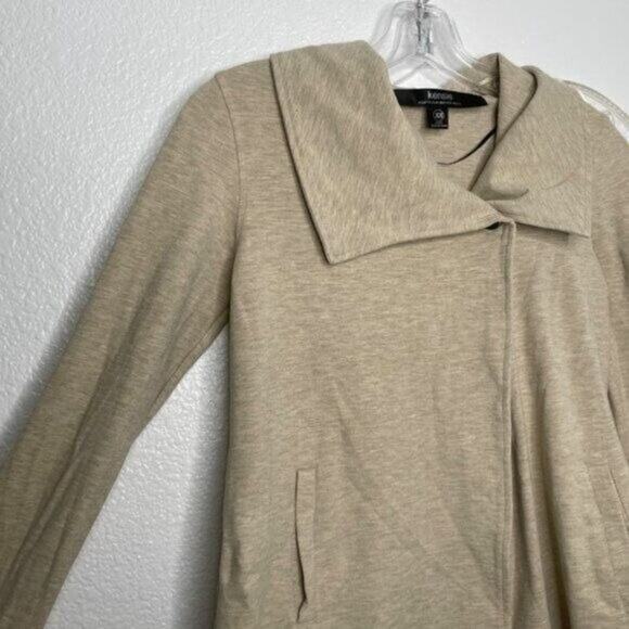 Kensie Womens Cardigan Size XS Light Brown Unlined Casual Long Sleeve Collared - Picture 13 of 15